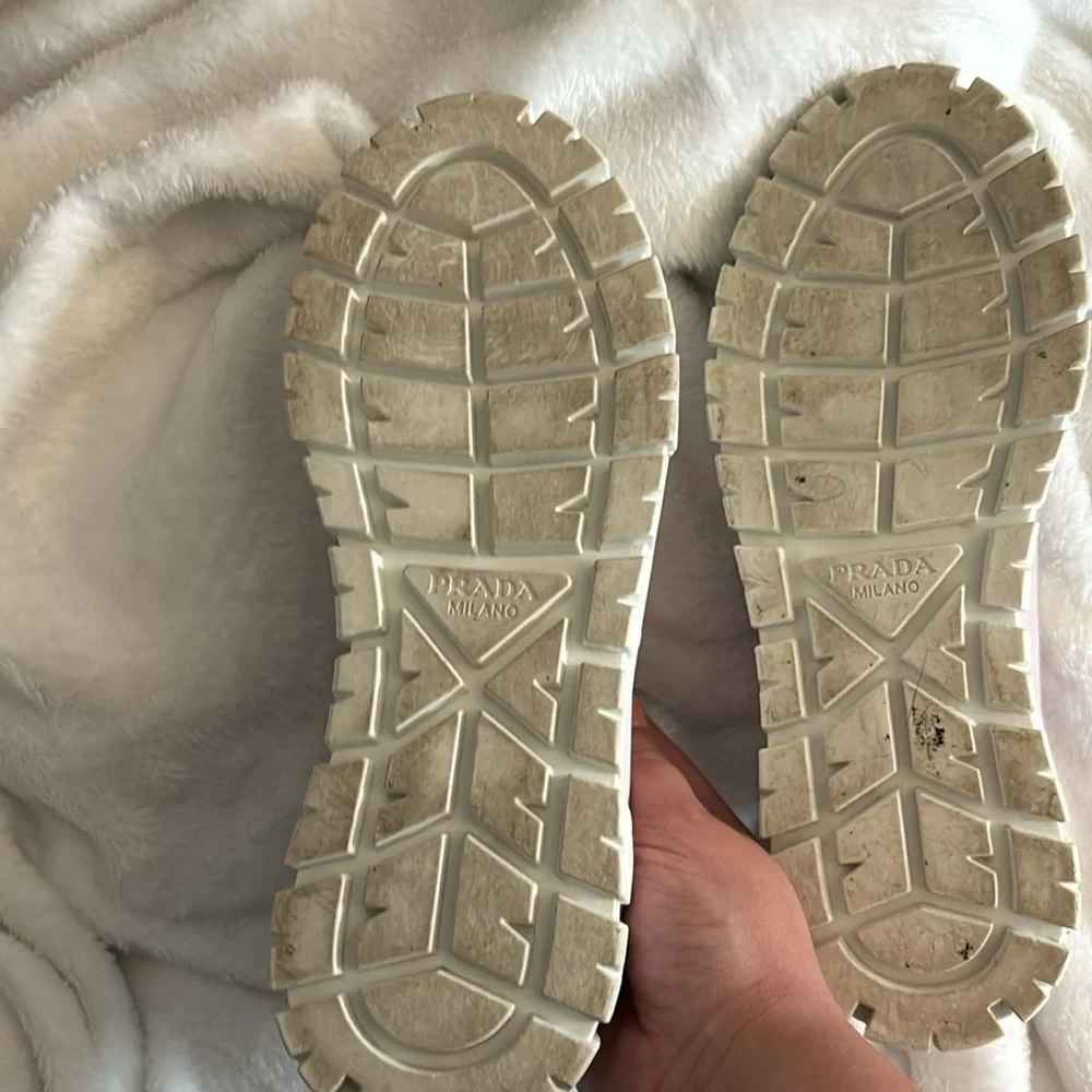 Prada Pink Platform Sneakers